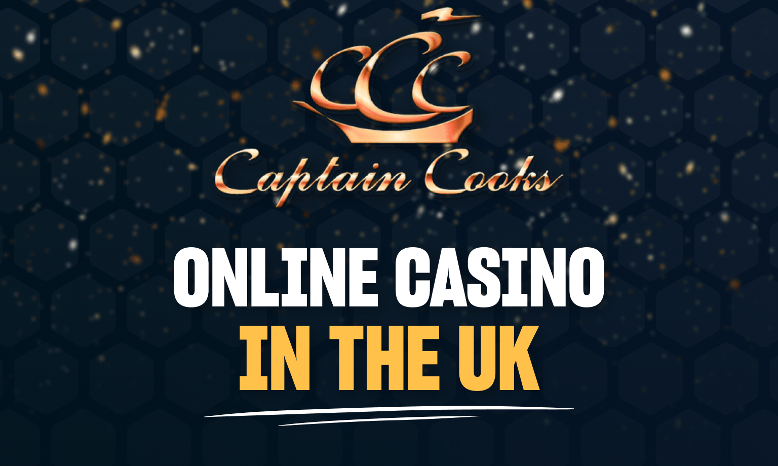 Logo and text Captain Cooks Online Casino in the UK