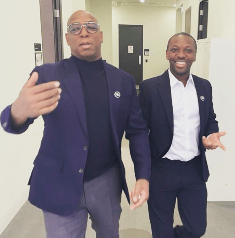 Ian Wright and his son Shaun Wright-Phillips